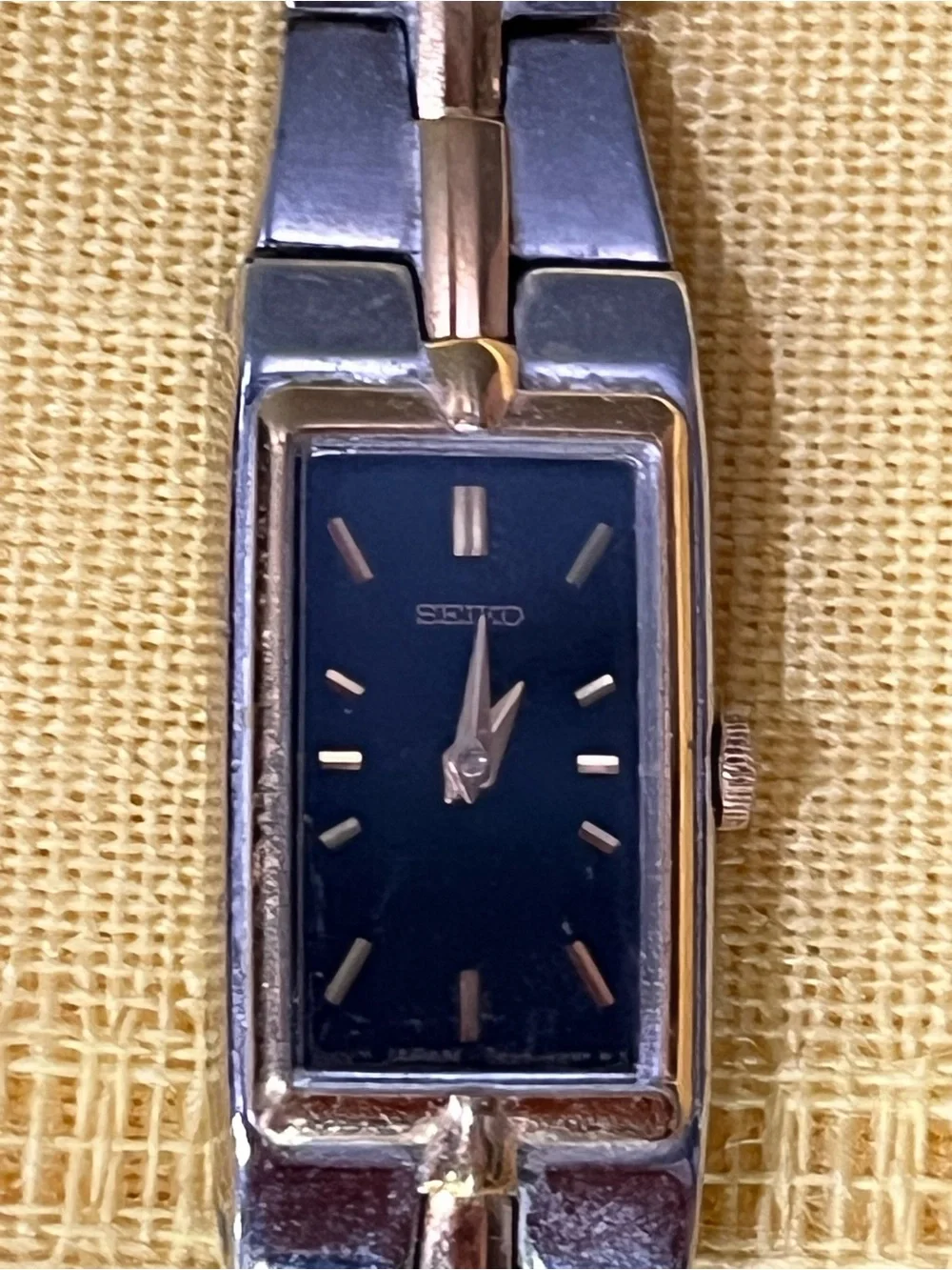 Vintage Seiko Two-Tone “Tank” Watch